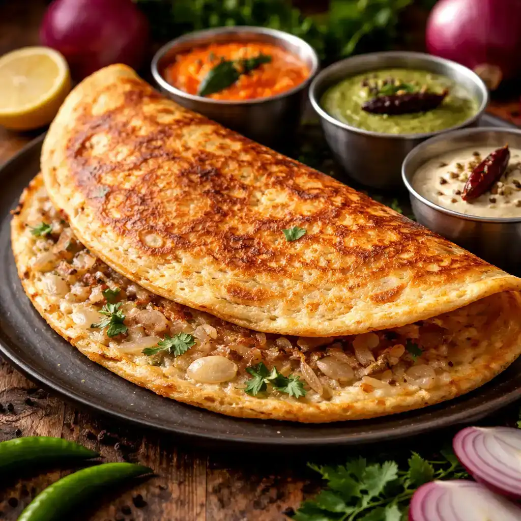 Onion Dosa at Hashtag India